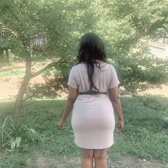 COPY - T Shirt Dress (sage) - Picture 3 of 3